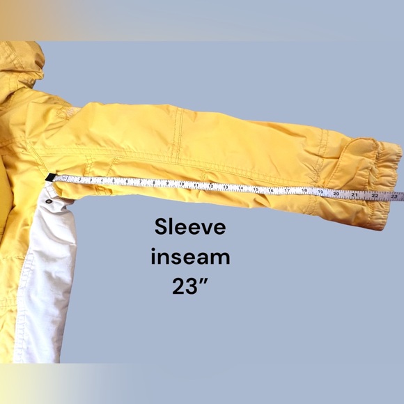 Abercrombie & Fitch, Fish Hawk Cliff Jacket, Yellow & White, Unisex, Large - Picture 9 of 16